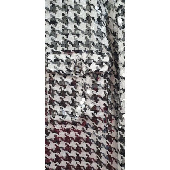 LIMITED EDITION Zara Houndstooth Overshirt, Sze M - Picture 7 of 15